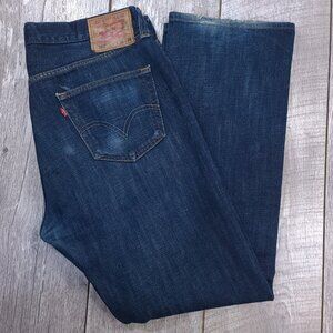 Levis Jeans Mens 34x30 Blue 501 XX Original Straight Leg Button Fly Denim Pants